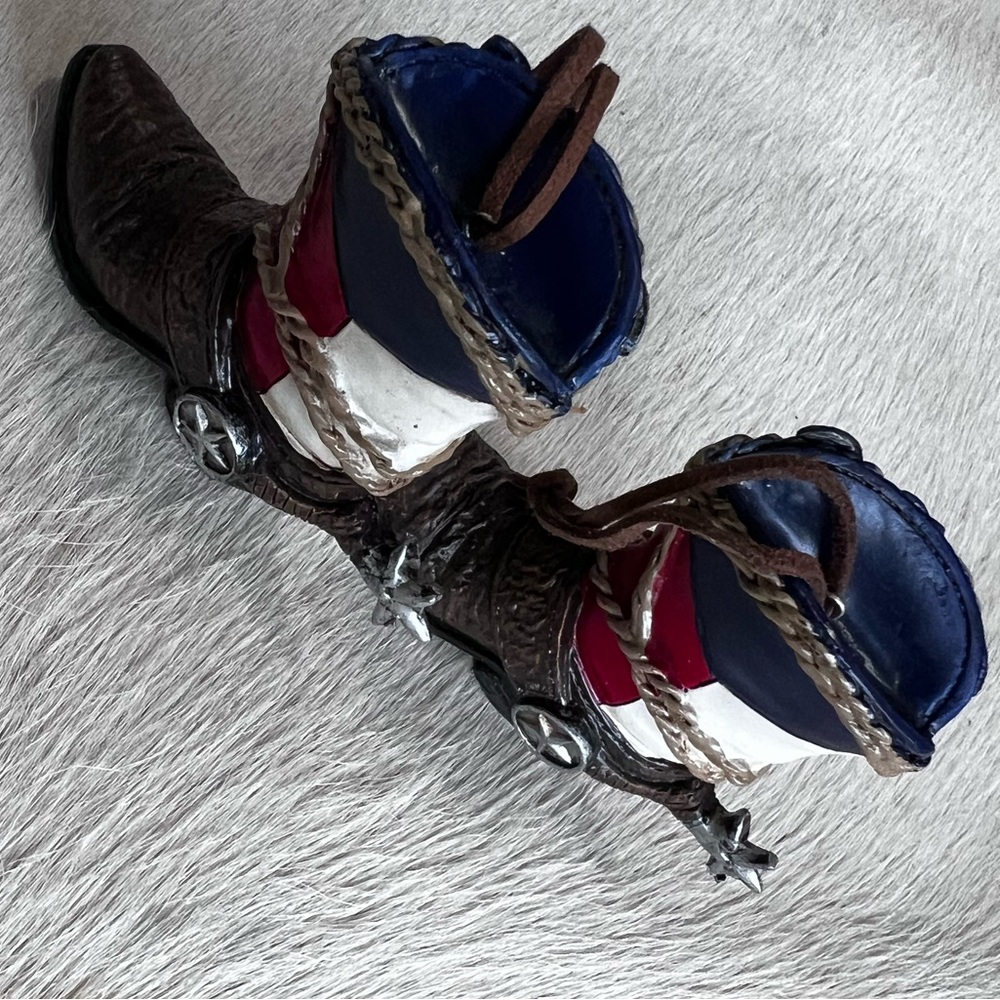 Cowboy Christmas Ornaments with Star Accents - Picture 4 of 6